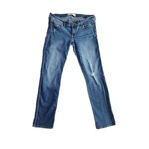 Hollister Jeans Junior Size 15R W32 L32 Straight Skinny Med Wash Style 61956050